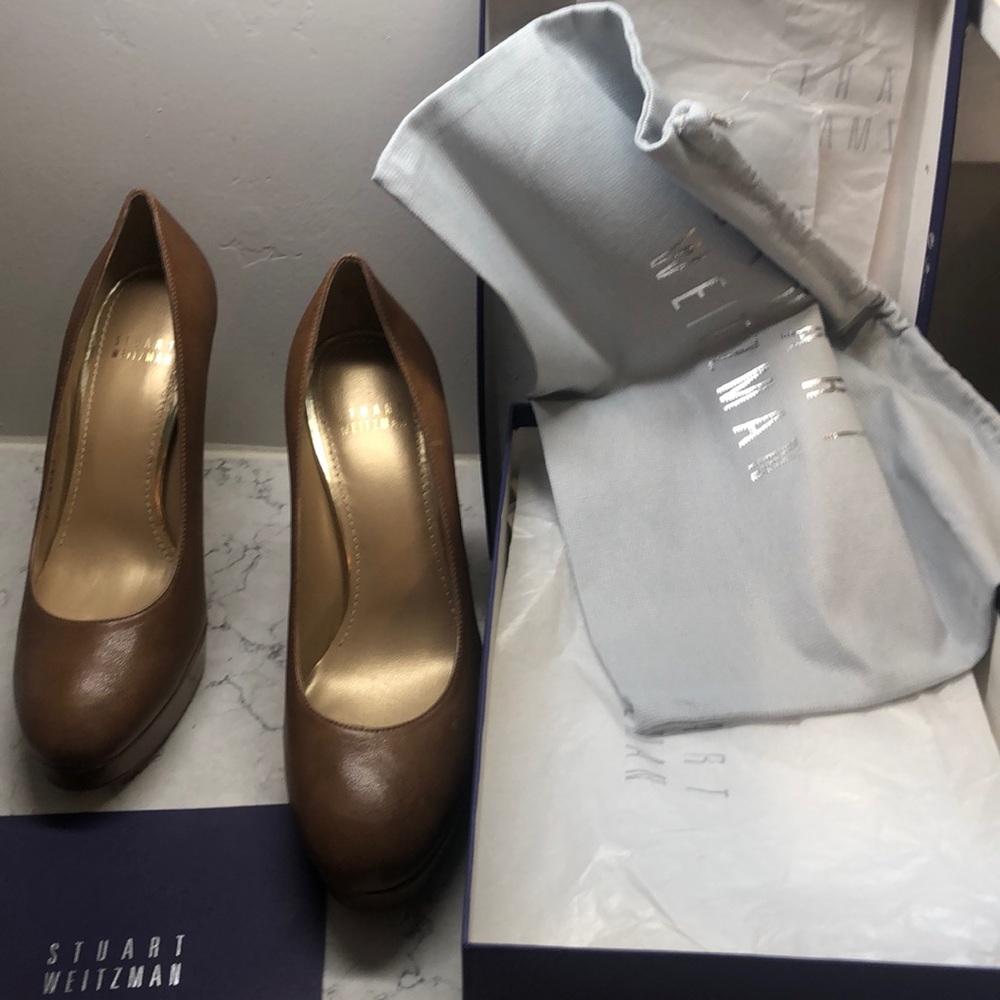 Stuart Weitzman “Rowswoon” Pumps- Toffee NIB - Picture 5 of 6